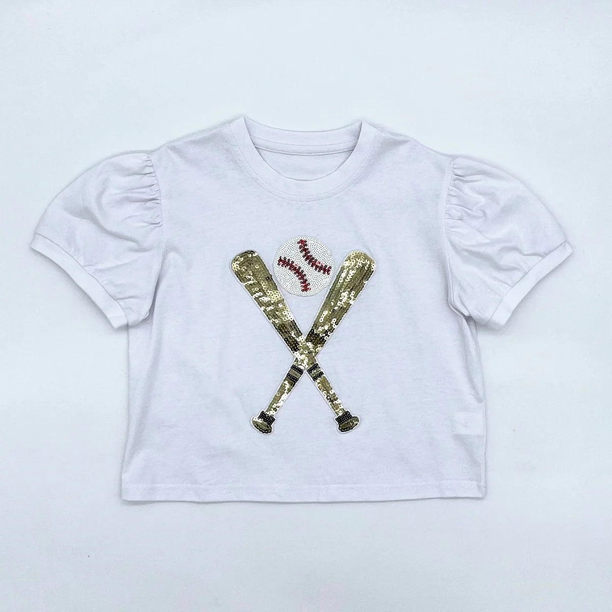 Sequin Baseball Bat Tee