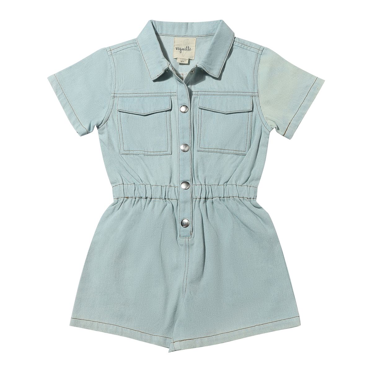 Light denim addison romper