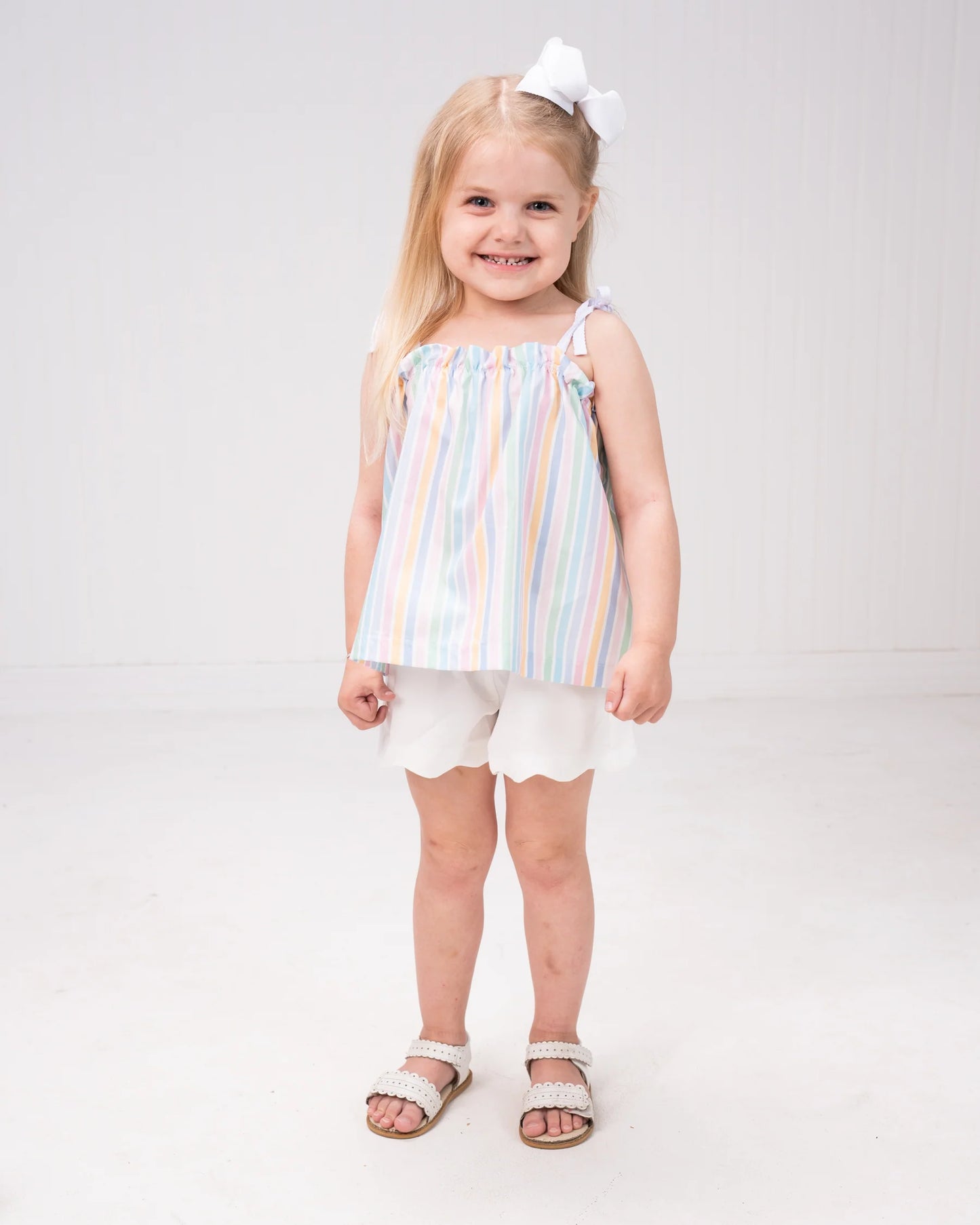 Tillie stripe tie top