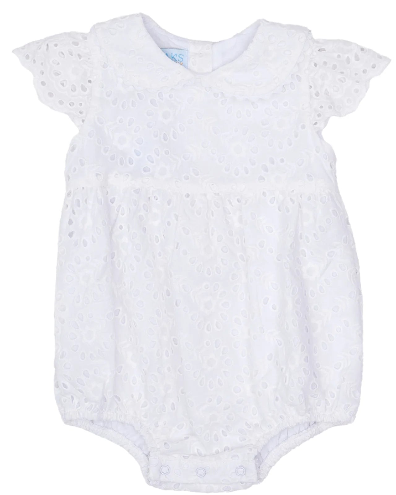 Olive White Eyelet Bubble