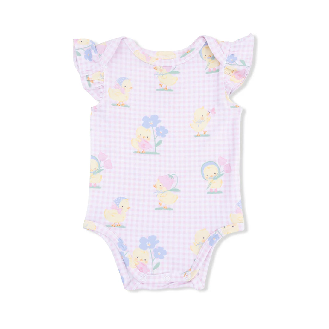 Spring Ducklings Pink Bodysuit