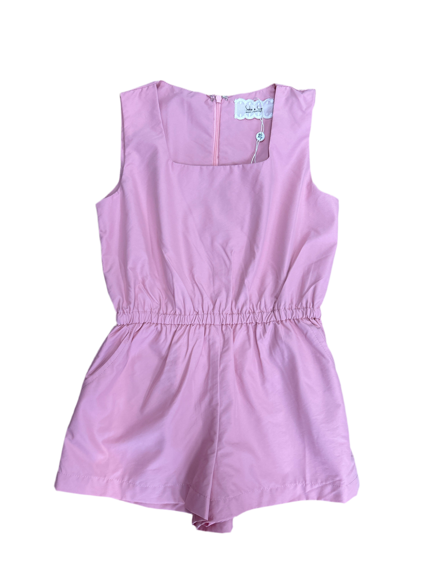 Shell square neck romper