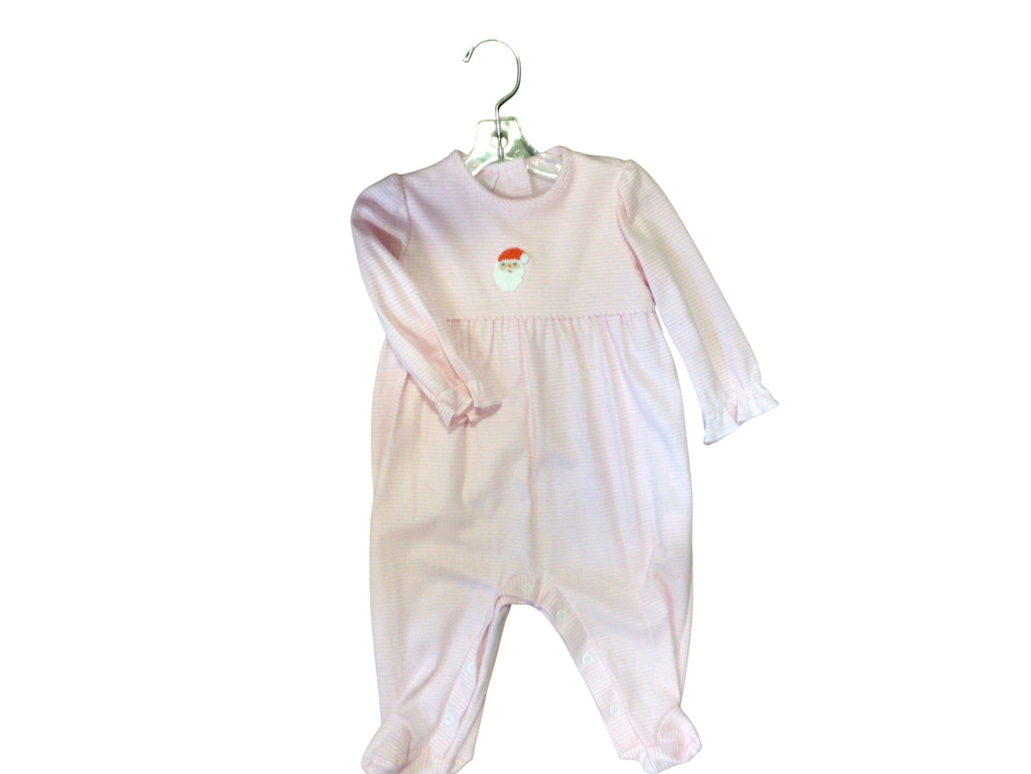 Santa Face Pink Footies