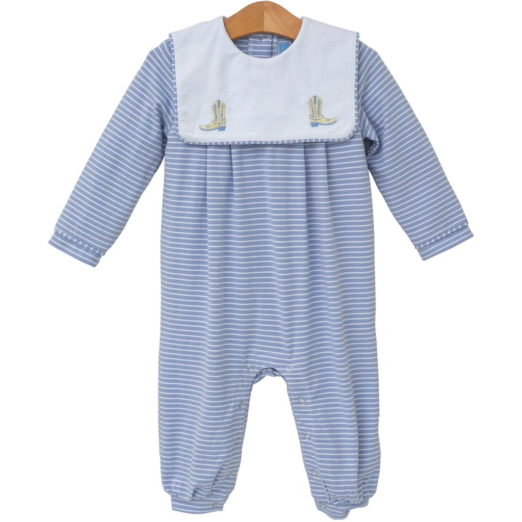 Boots embrodiery romper