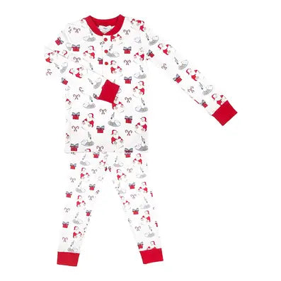 Santa Milk & Cookies Boy's Pj Set