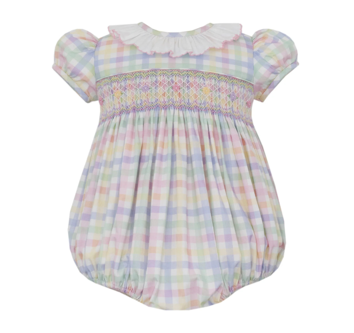 pastel plaid bubble