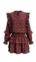 Campbell Dress Burgundy Vintage Floral