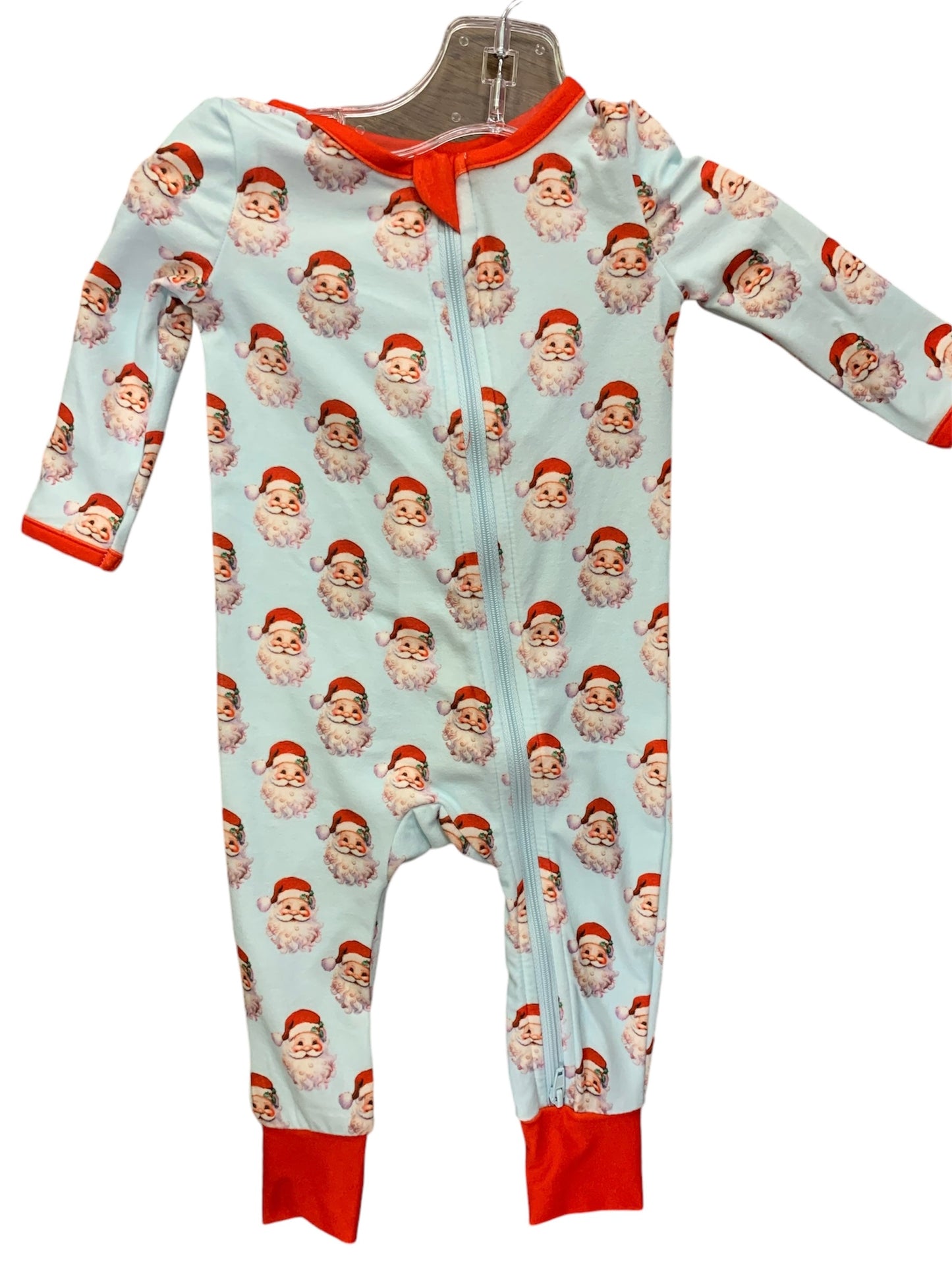 Blue Santa Zipup Layette