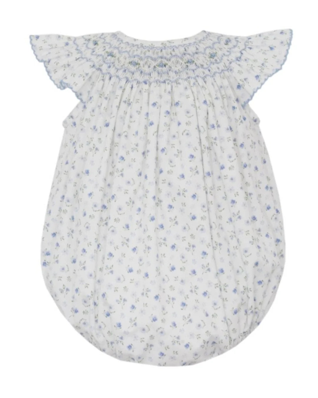 lily french blue floral bubble