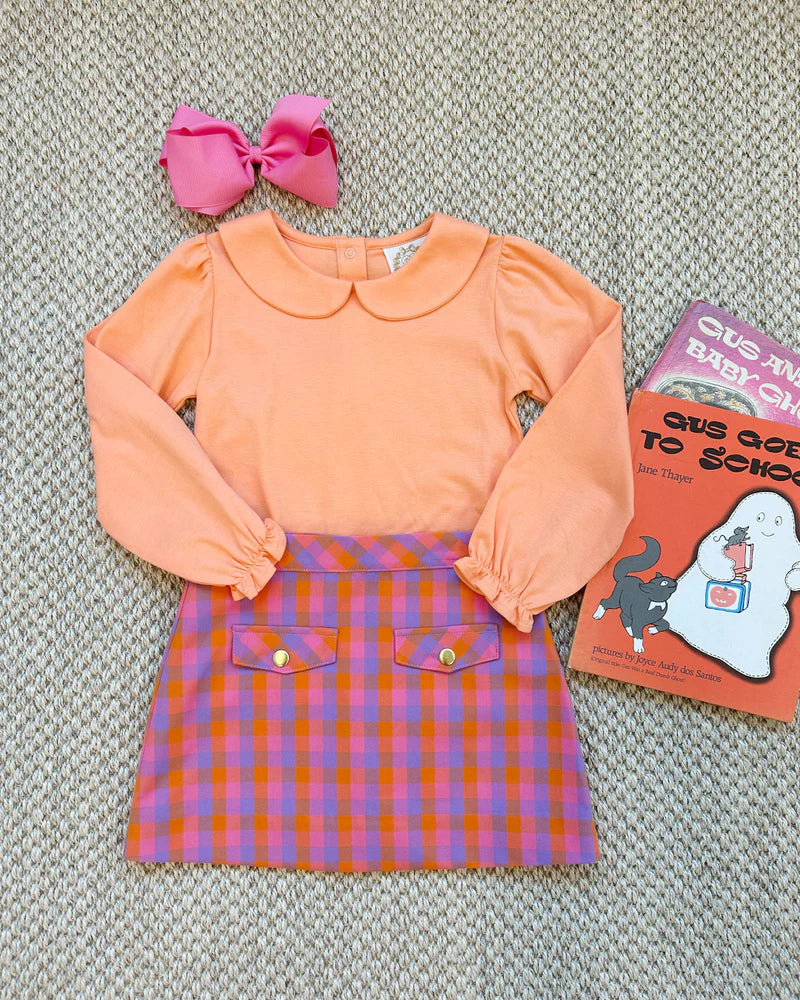 Autumn pink punch skirt