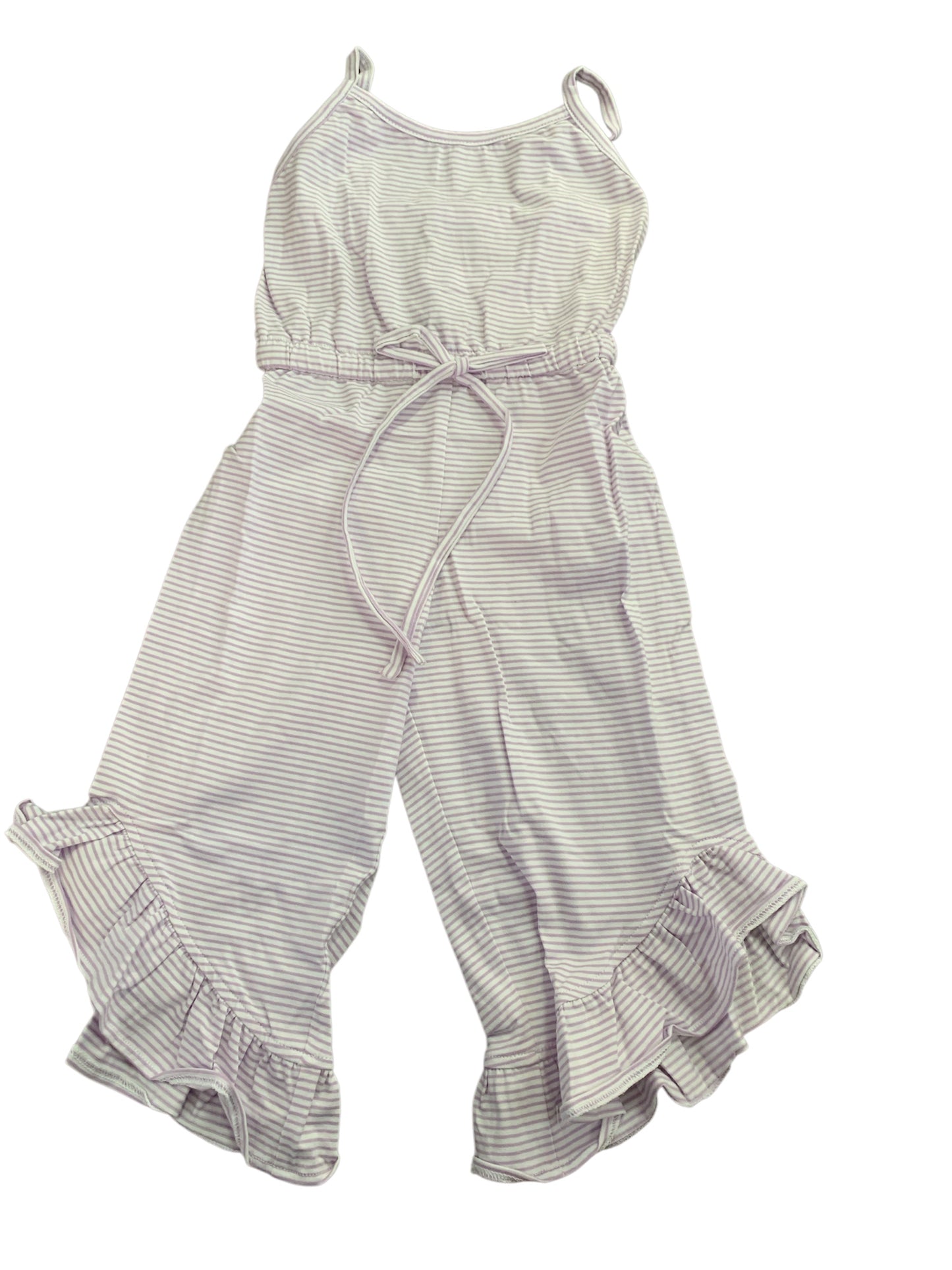 Chloe Romper-Lavender Stripe