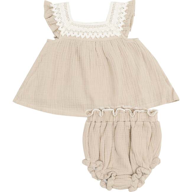 Pinafore and high waisted diaper cover