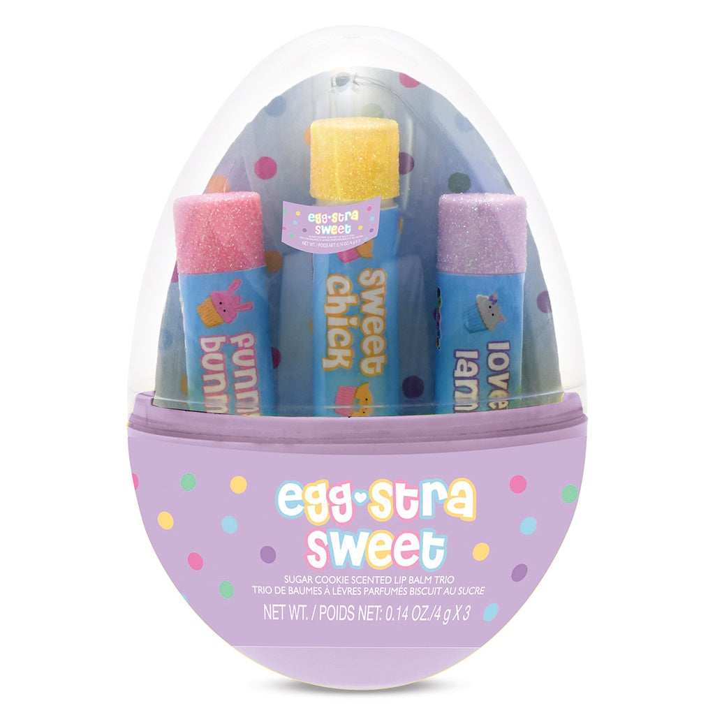 Egg-stra Sweet lip balm trio