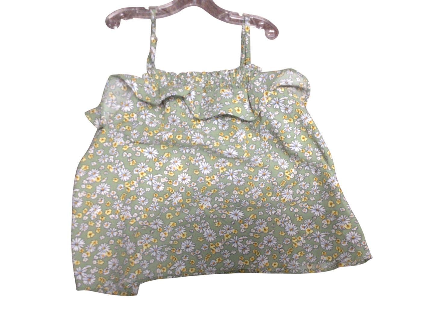Sage floral tank