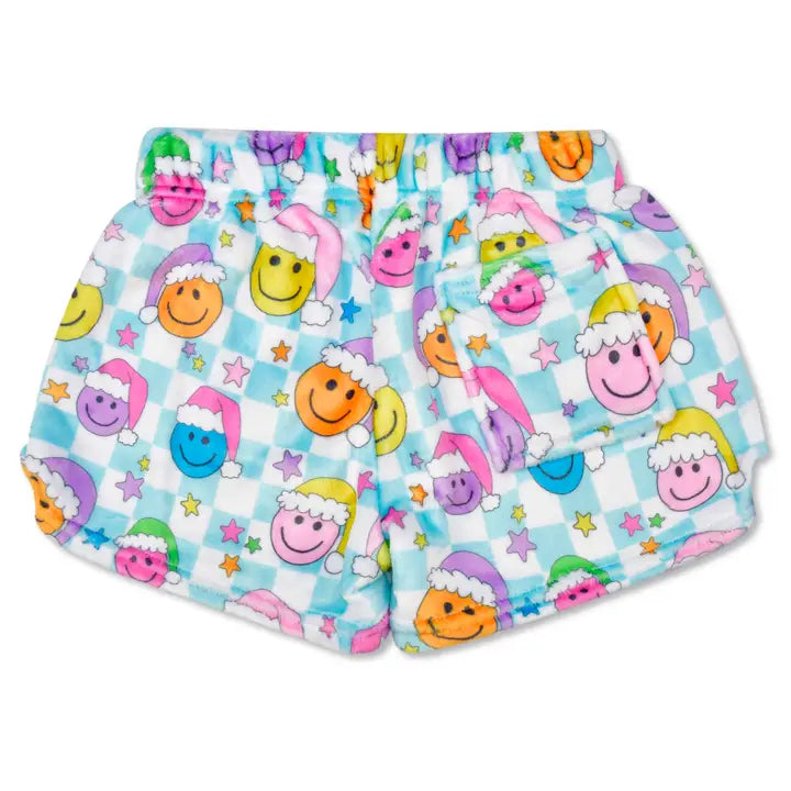 Happy santa plush shorts