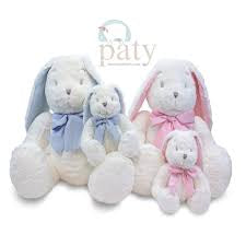 Small Plush bunny-blue gingham