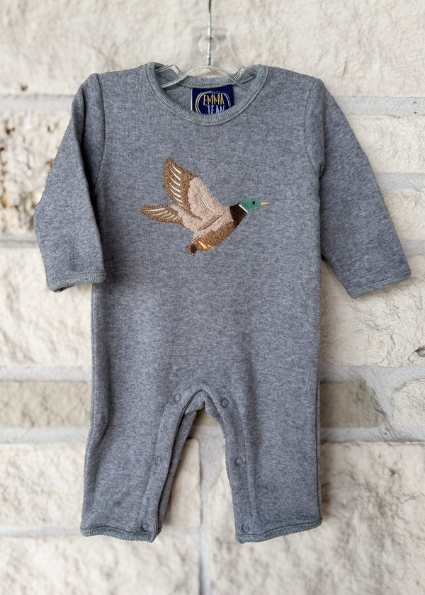 Mallard duck sweater romper