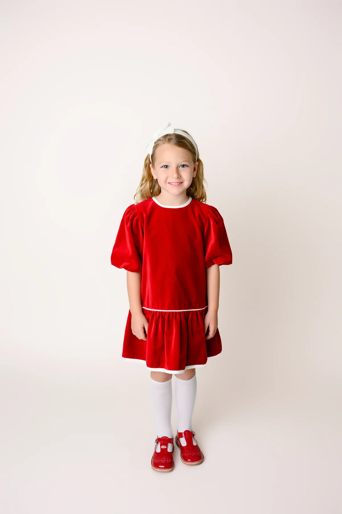 Harper dress Ruby Red Velvet
