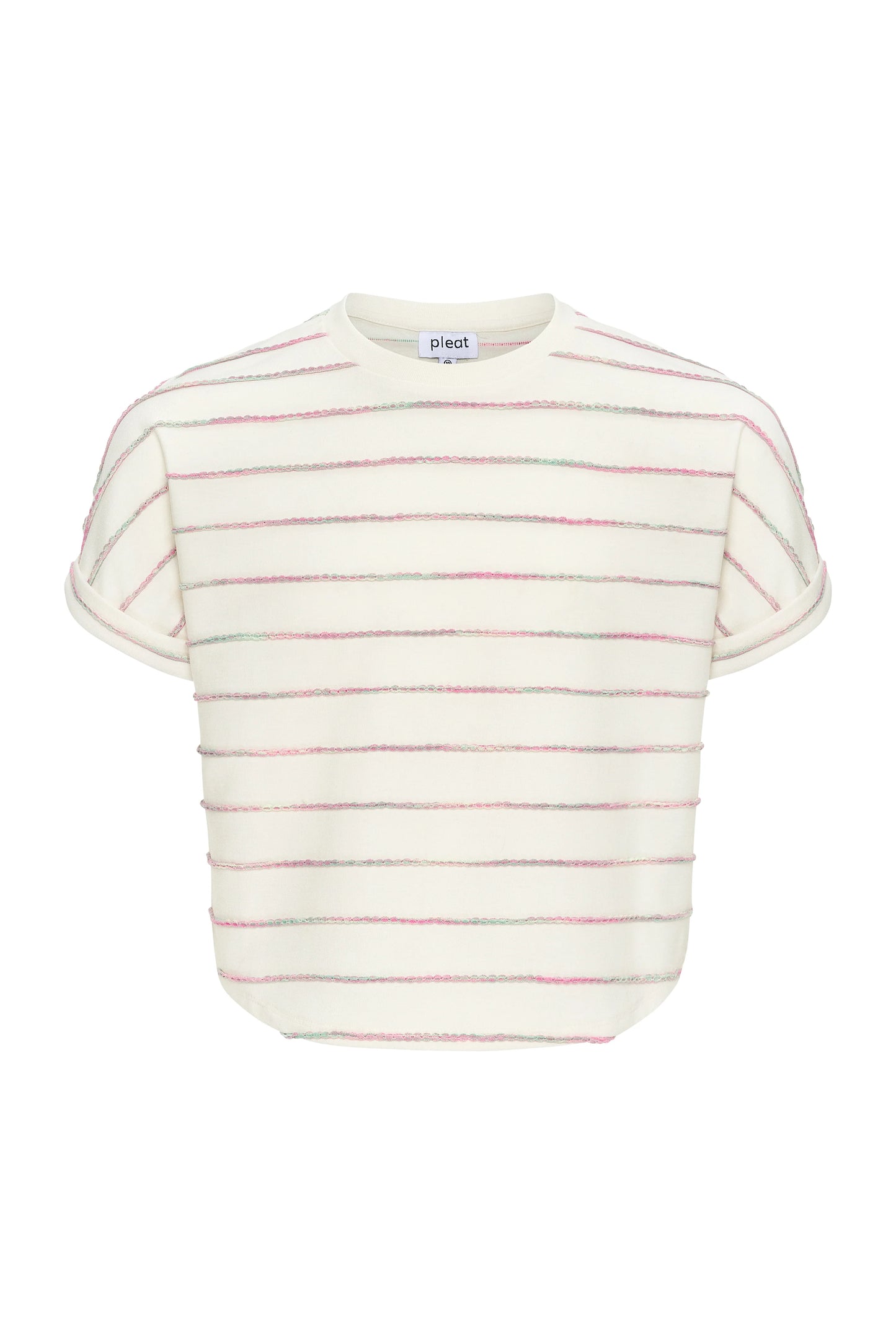 Fran Top Green/Pink Stripe