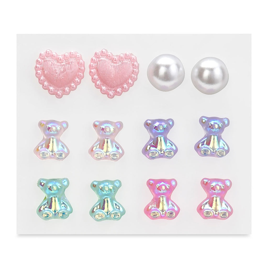 Beary sweet stick on earrings