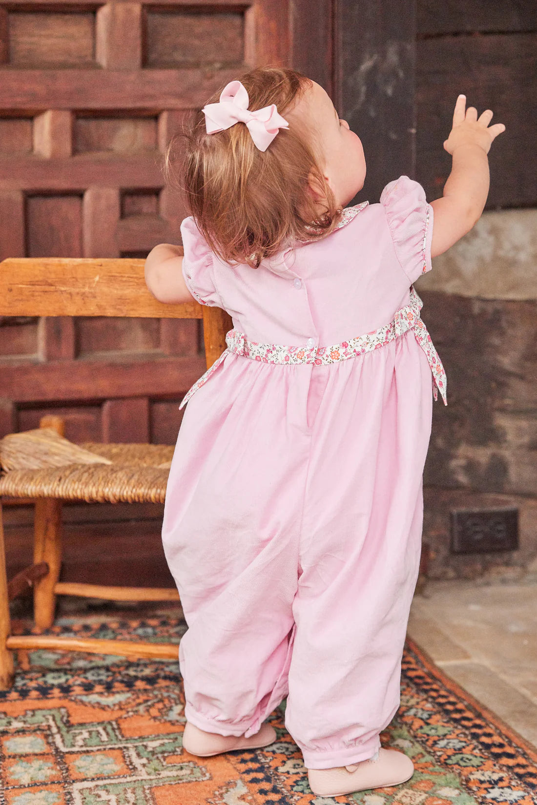 Pemberley Floral Caroline Bow Romper