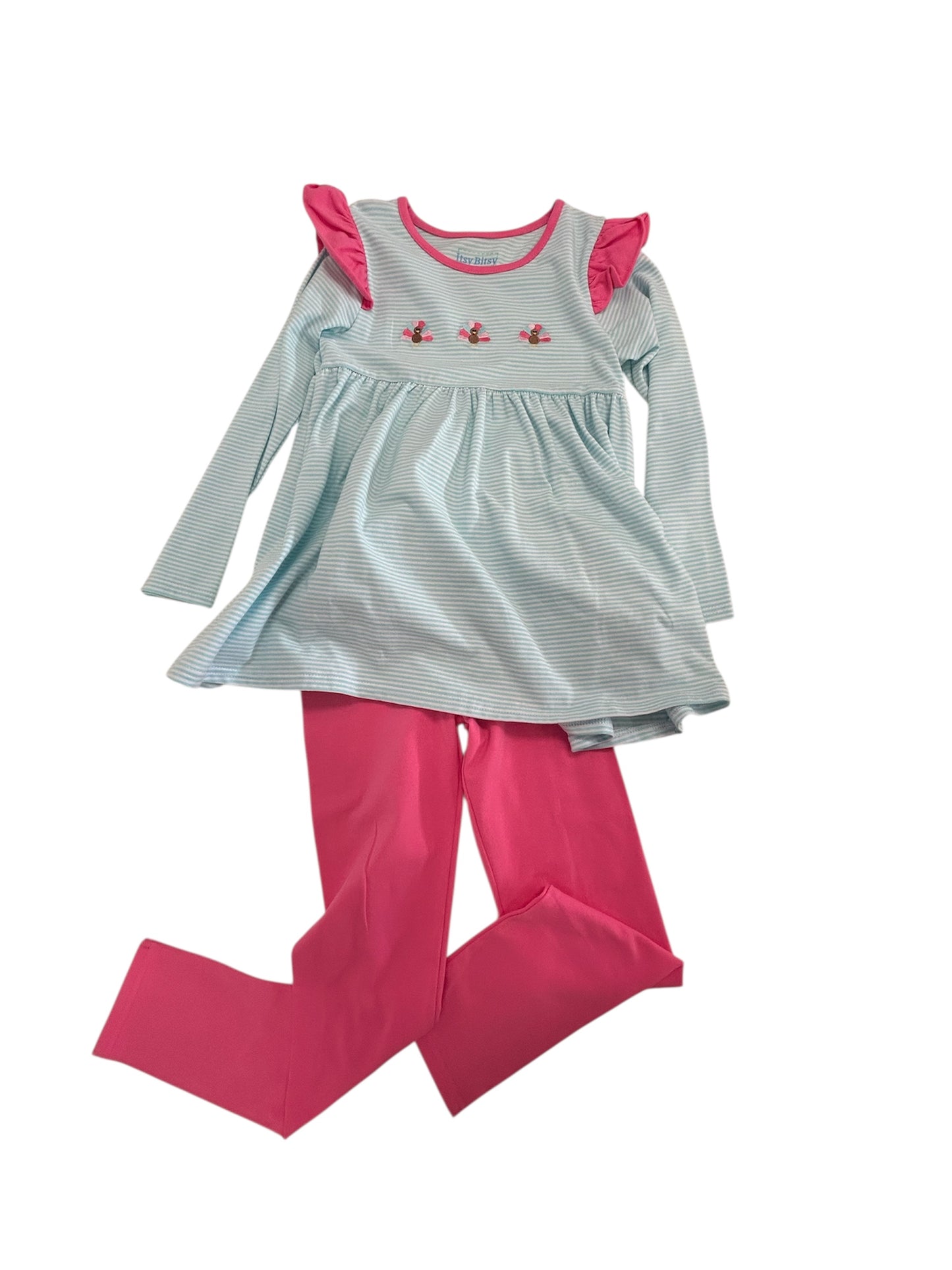 Turkey Ruffle pant set