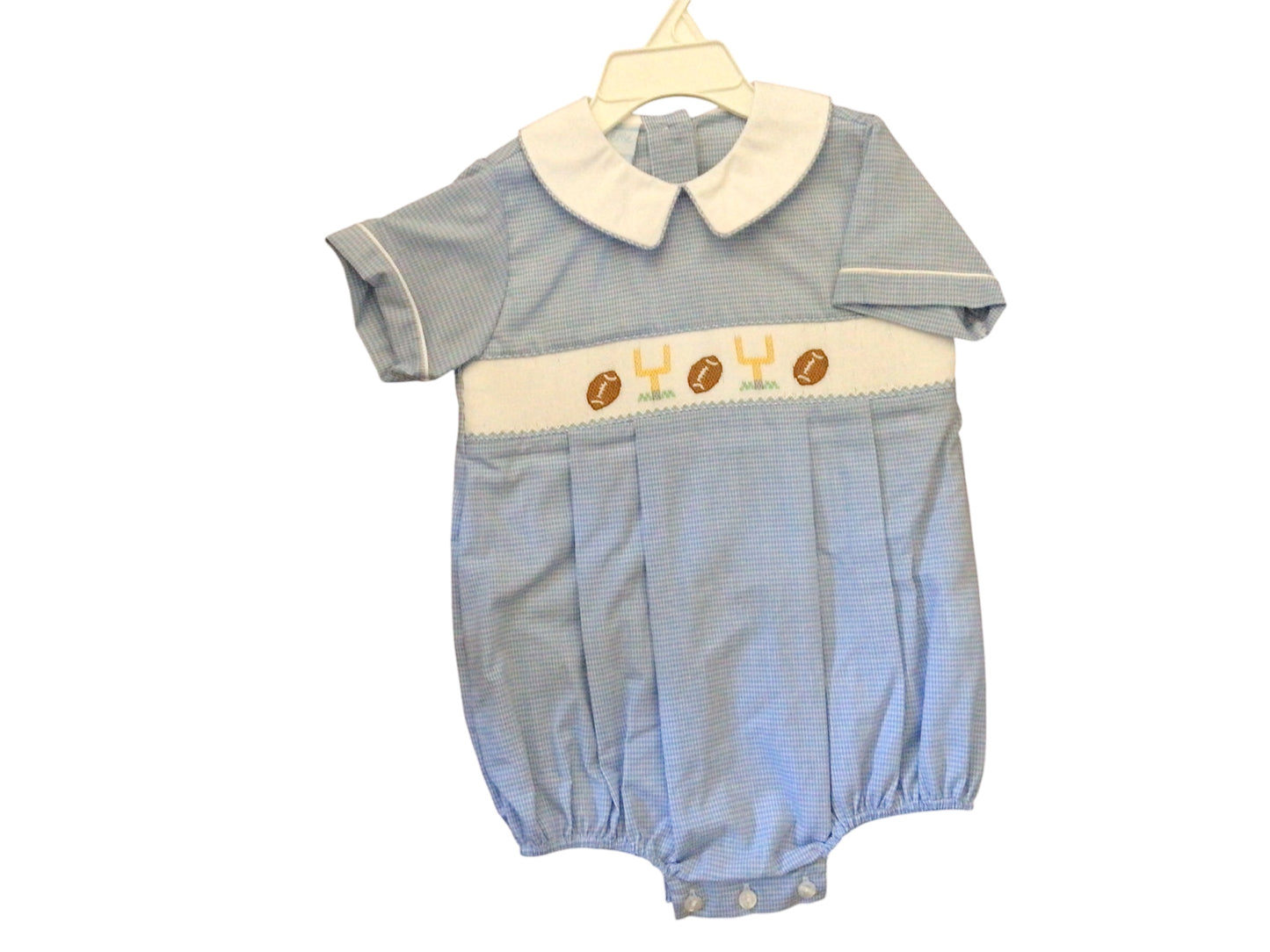 Football gingham bubble