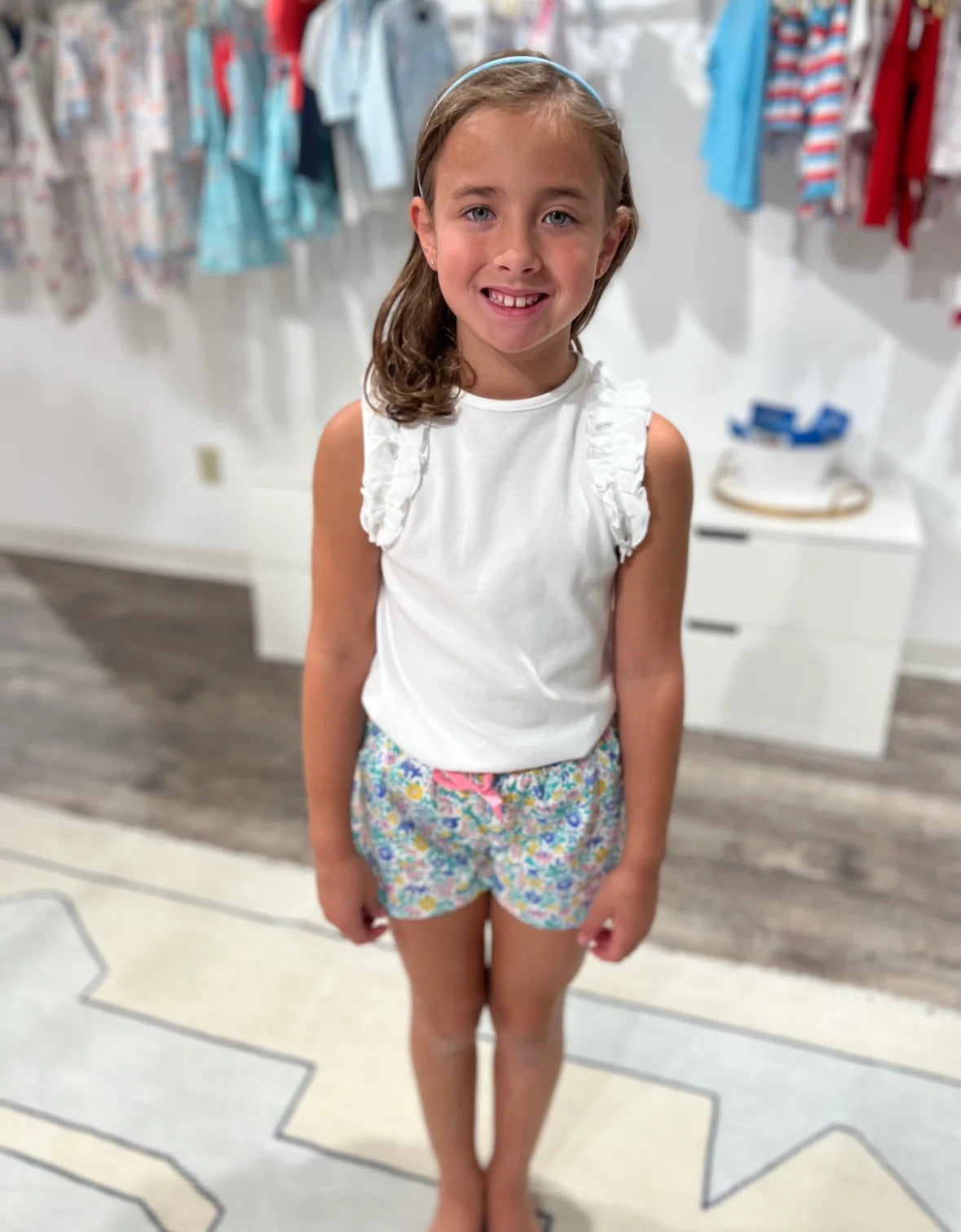 Ruffled Sleeveless Top