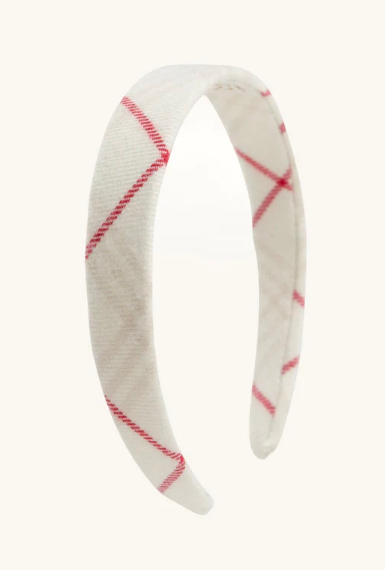 Hold Your Hair Headband Oak Plaid