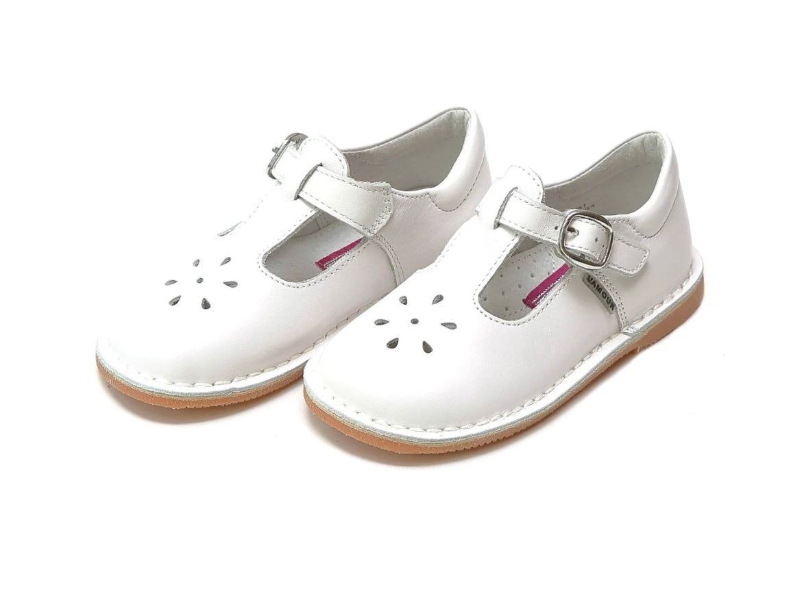 Joy t-strap white