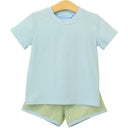 Green Stripe Thomas Short Set