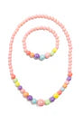Pearly Pastel Necklace and Bracelet Set