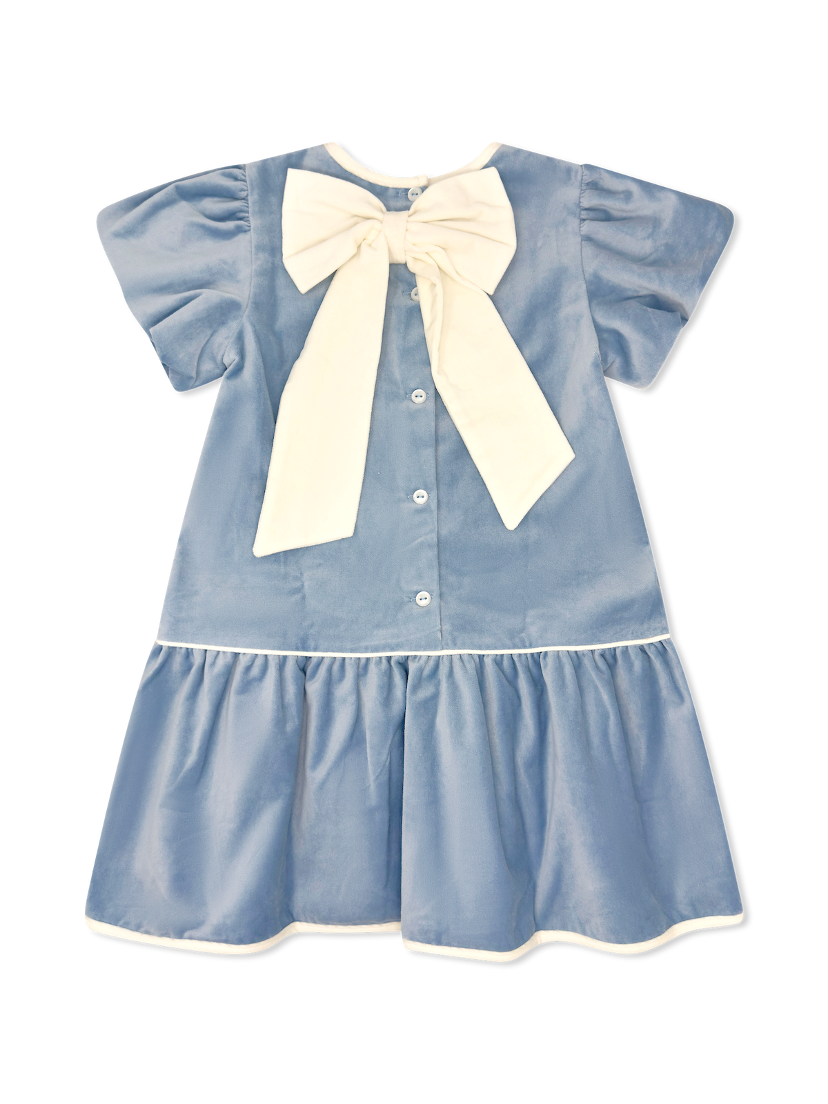 Harper Dress Blue Velvet Dress