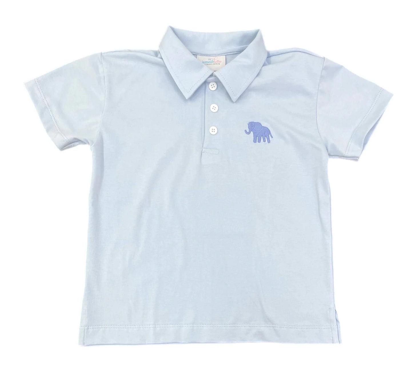 Light Blue Elephant Polo