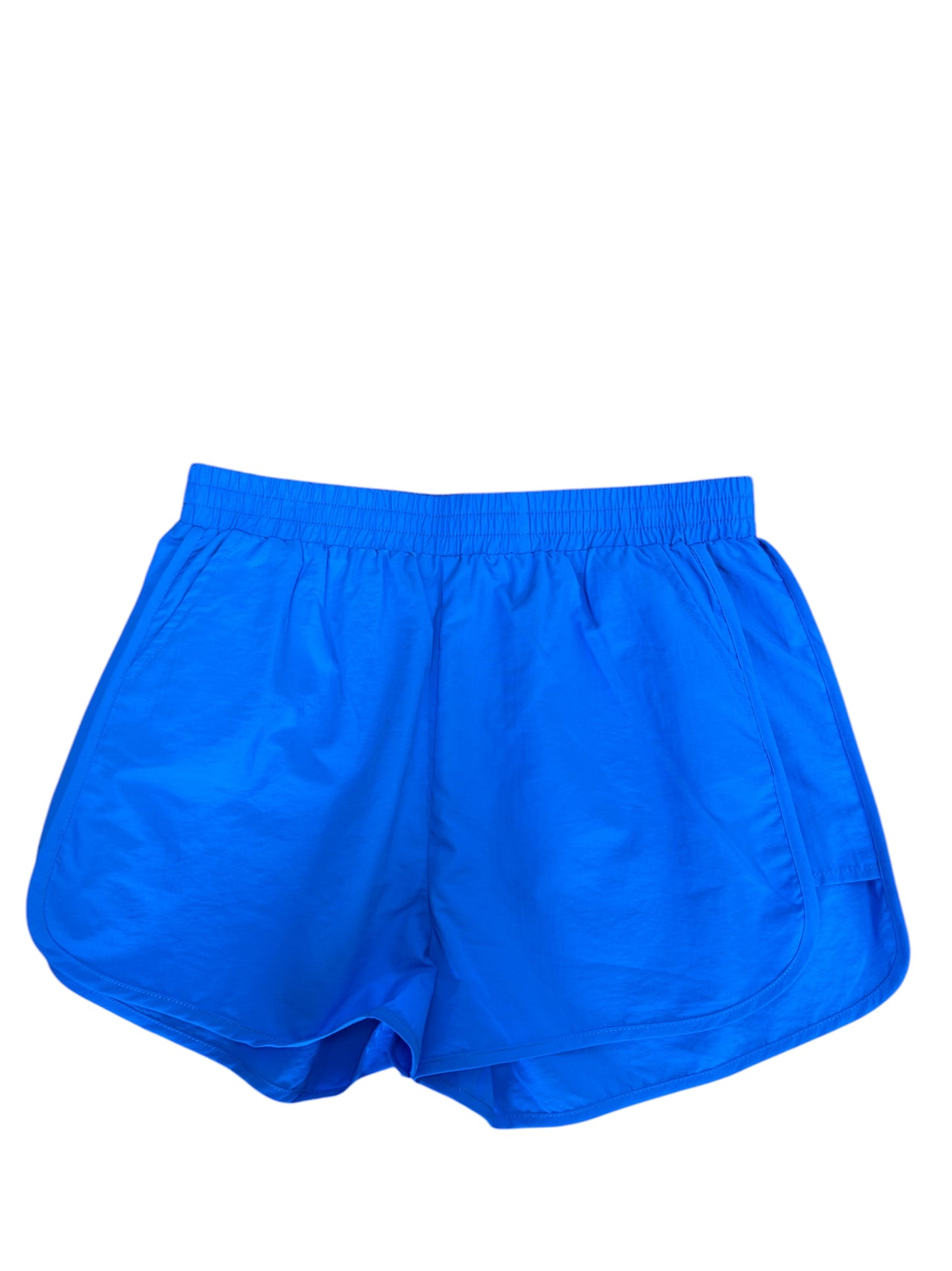 Blue nylon shorts