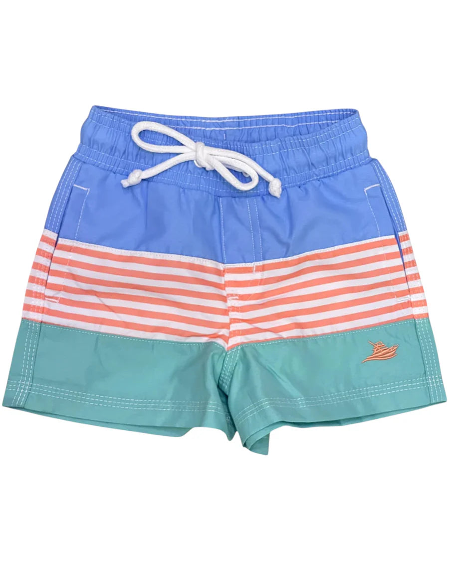 Persimmon color block swim shorts