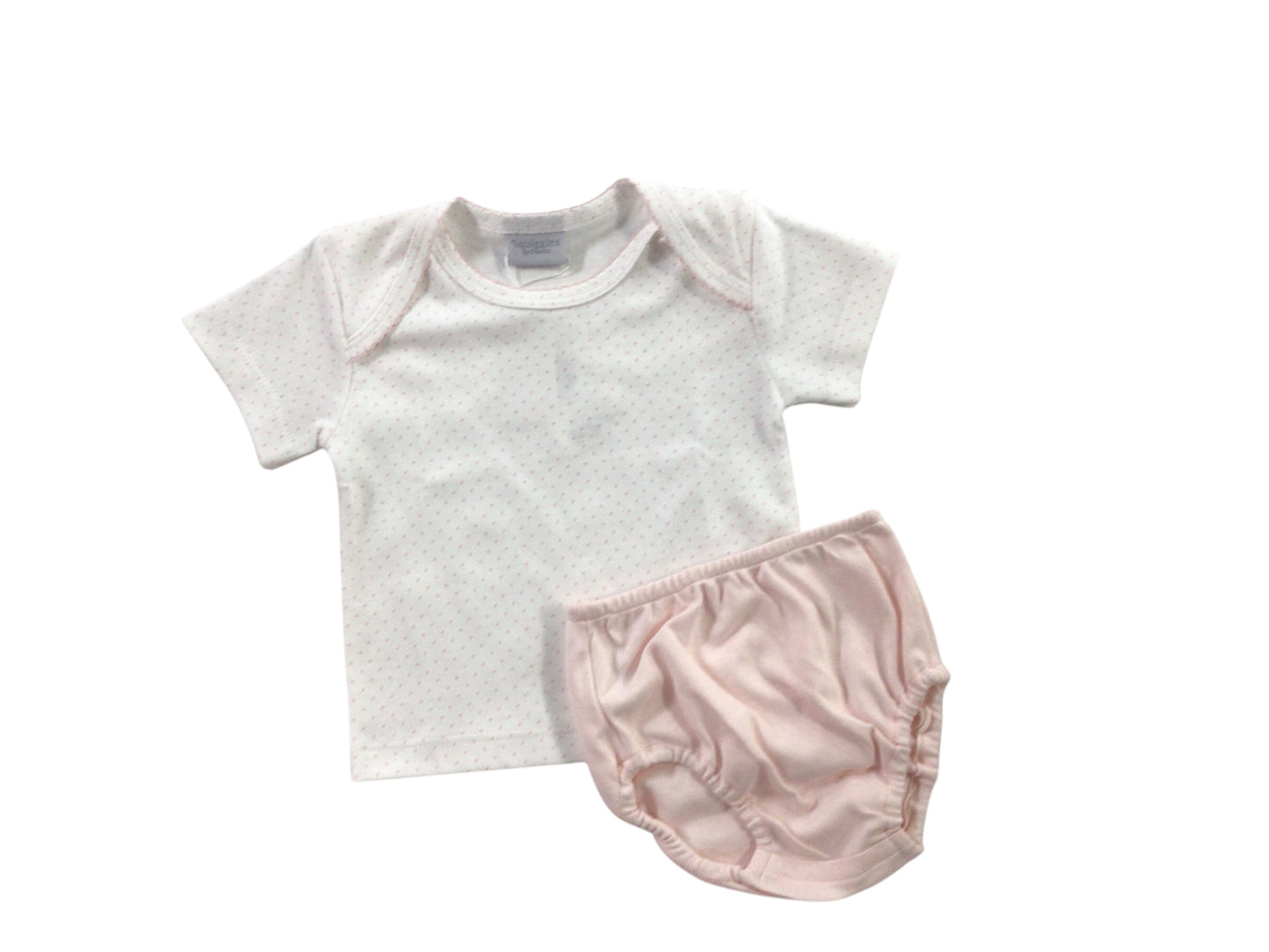 Pink dot diaper set