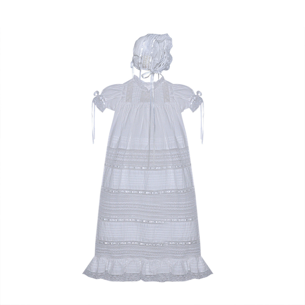 white taylor Christening gown