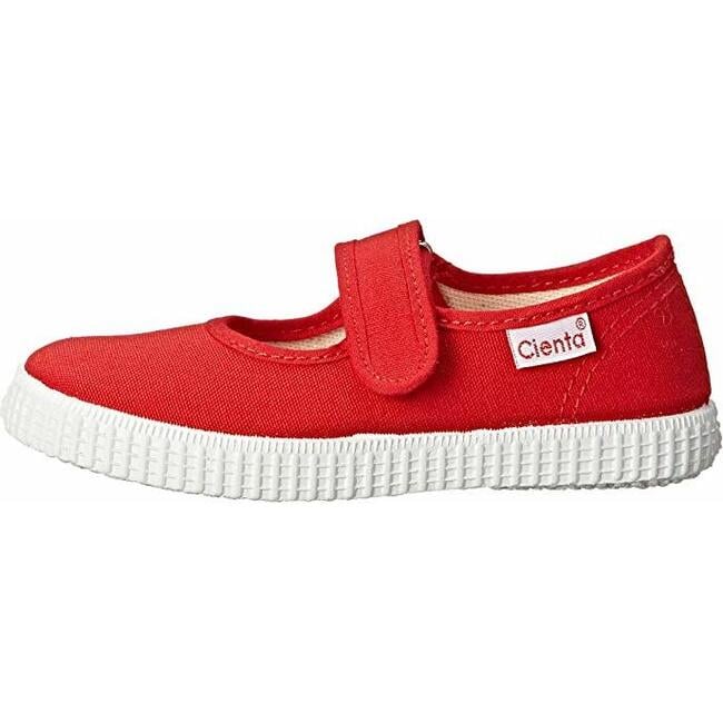 Red Canvas Mary Jane