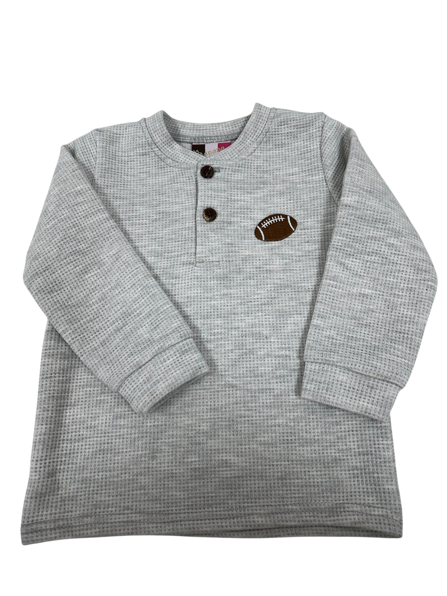 Boy henley shirt football