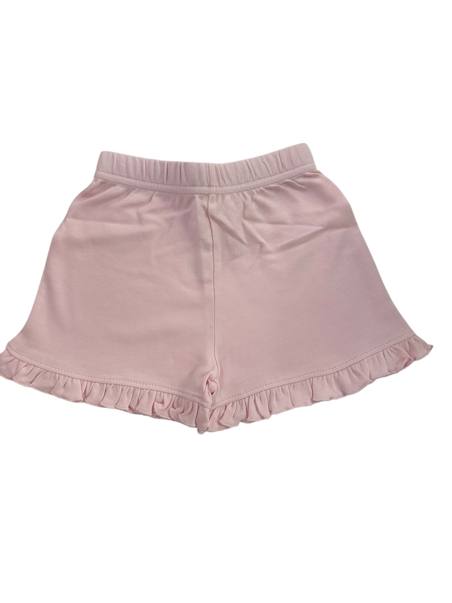 Light pink ruffled shorts