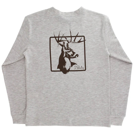 Deer on Oatmeal logo tee