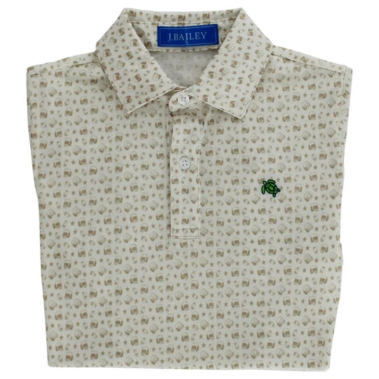 Football Tan sport polo