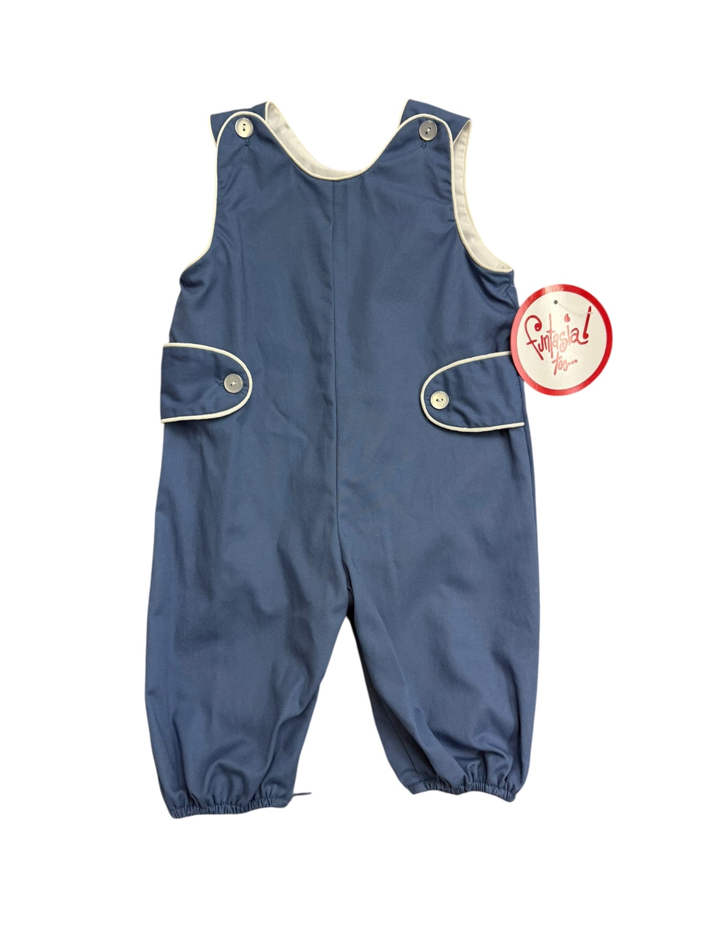 Blue longall Button tab