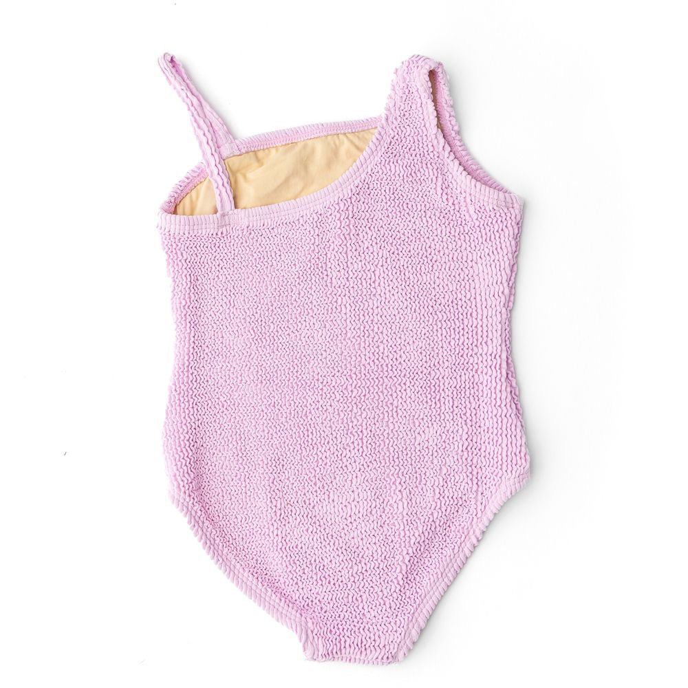 Lavender Crinkle One Shoulder