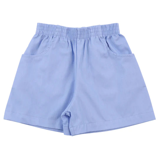 Sky Blue Twill Shorts