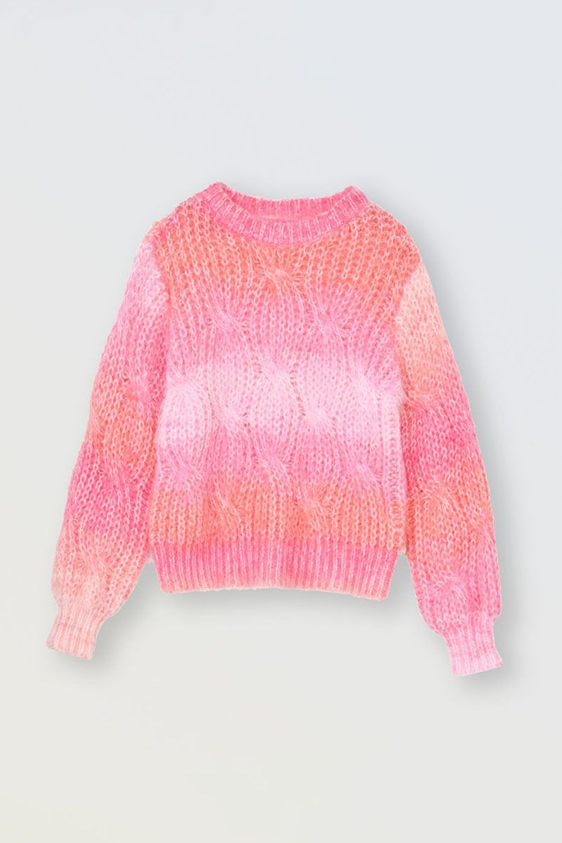 pink ombre sweater
