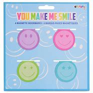 you make me smile magnetic bookmark