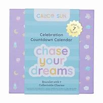 countdown charm set purple