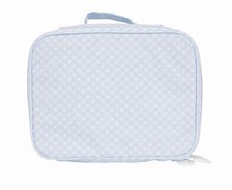 blue gingham lunchbox